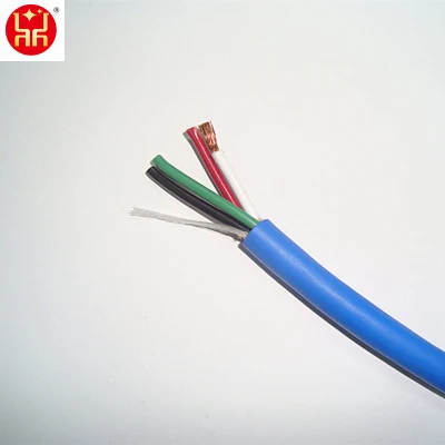 Câble de haut-parleur rond en cuivre 12AWG à 4 conducteurs