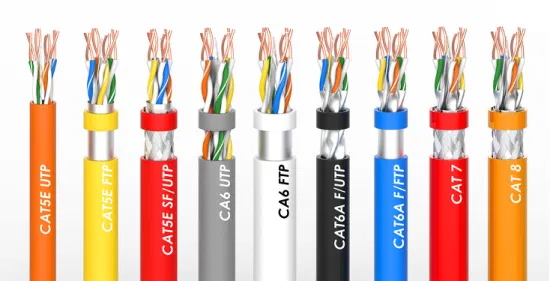 Personnalisation CAT6 CAT6A Cat7 Cat8 UTP SFTP Câble réseau FTP